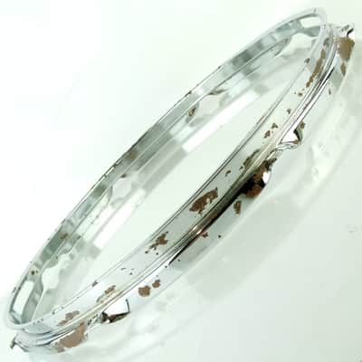 Ludwig 14"Acrolite 8Lug Snare Drum Resonant 1.6mm Rim/Hoop Chrome Vintage 70s *F image 3