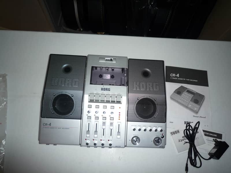 Korg CR4 Cassette Tape Recorder, 4 Track, w/effects! For parts/repairs. Powers on/off. repairable! image 1