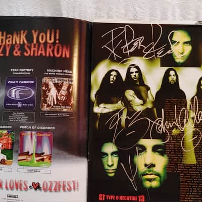 OZZFEST 97/2001 TOUR PROGRAMS SIGNED OZZY/PANTERA/TYPE O NEGATIVE/MARILYN MANSON image 7