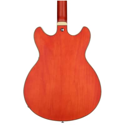 Ibanez AS73 Artcore Semi-Hollow Electric Guitar, Transparent Tangerine Flat image 5