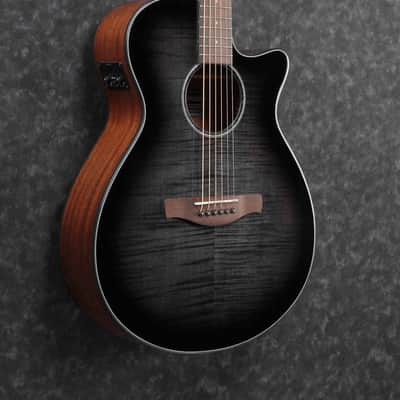 Ibanez AEG70-TCH AEG Acoustic Guitar 6-String - Transparent Charcoal Burst image 3