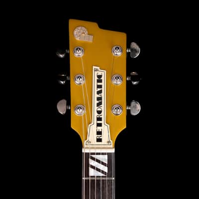 Pre-Owned Peerless Retromatic P1 Semi-Hollow Electric Guitar - Gold Top With OHSC image 12