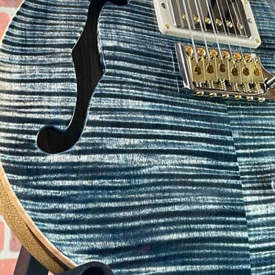 PRS 40th Anniversary Special Semi-hollow 22 Limited Edition Electric Guitar - Faded Blue Whale (Natural Back) image 5