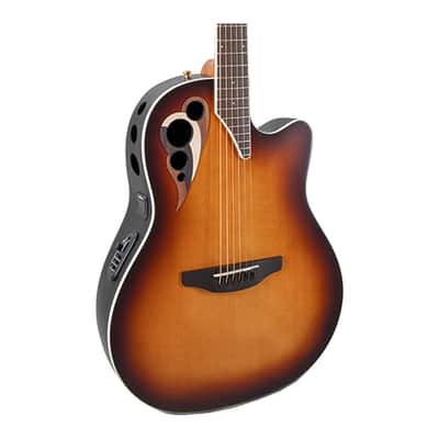 Ovation Celebrity Deluxe CDX40-1-G Cutaway A/E Guitar - Vintage Sunburst image 1