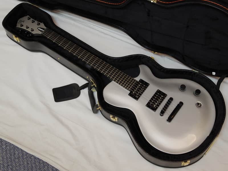 Michael Kelly Patriot Magnum electric guitar w/ Case - Metallic Silver - 25" scale image 1