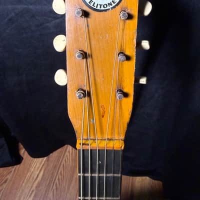 1939 United Elitone Parlor Guitar – Prewar Chicago-Built Vintage Acoustic – Family Owned Since New image 2