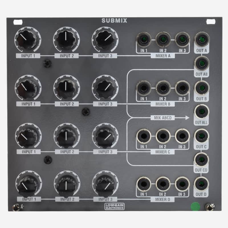 Low Gain SUBMIX 12 Eurorack Mixer Module image 1
