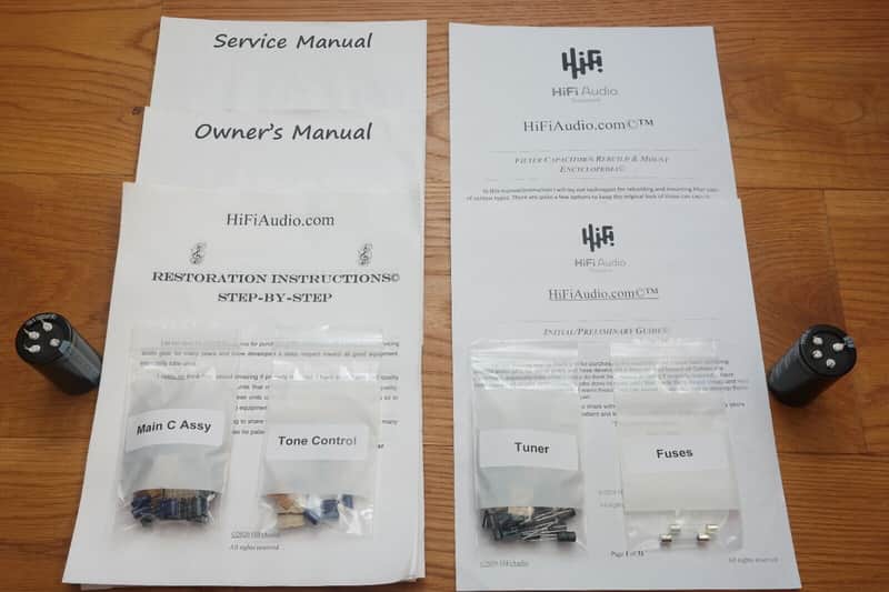 Yamaha CR-820 restoration kit filter capacitor repair rebuild fix image 1