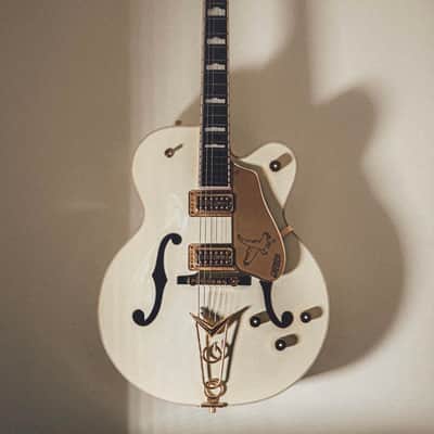 1990 Gretsch White Falcon 3136 1957 John Frusciante Cadillac Tailpeice image 1