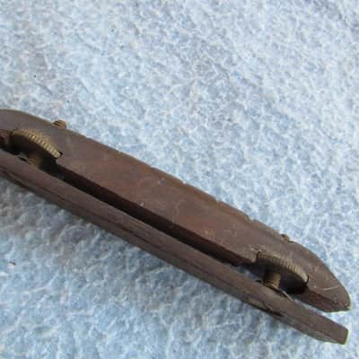 Vintage Rosewood Adjustable Guitar Bridge Cool 40's/50's/60's Era Rosewood Bridge image 5
