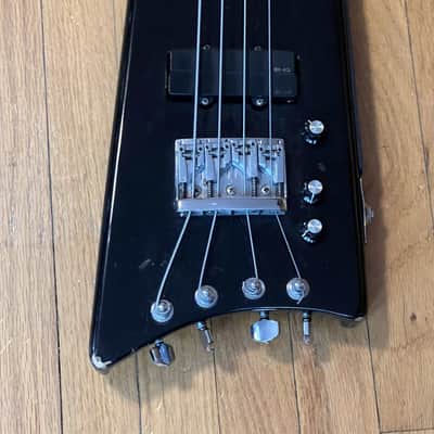 Hondo Alien Headless Electric Bass Guitar 1980s image 9