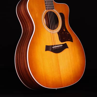 Taylor 214ce Acoustic Electric Guitar, Honey Sunburst Collection image 4