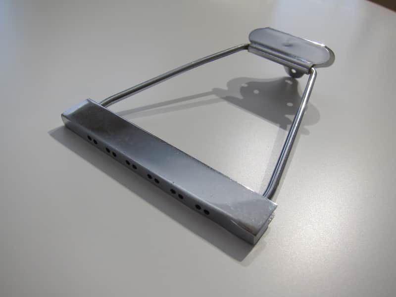 Gibson Acoustic 12 String Guitar Tailpiece Authentic Vintage Part Circa-1960s-Chrome image 1