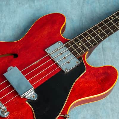 USED Gibson EB-2 Trans Cherry 1969 Semi-Hollow Electric Bass w/OHSC image 4