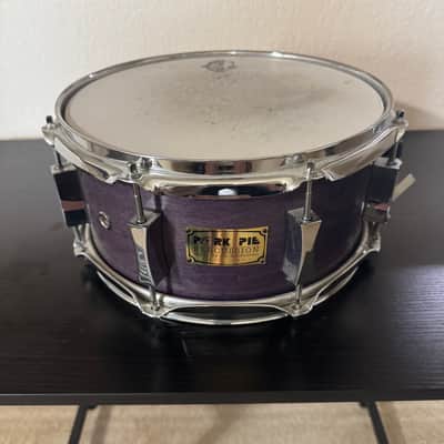 Pork Pie USA Custom 6x12 Snare Drum - 2003 - Purple Satin Finish image 2