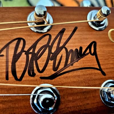 Robert Johnson Tribute Guitar - Delta Blues Parlor Guitar Autographed by BB King, Robert Cray, Buddy Guy, Jeff Healey image 25