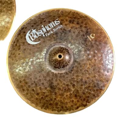 Used Bosphorus Turk Dark Hi Hat Cymbals 15" 1060/1400 grams - Very Good image 2
