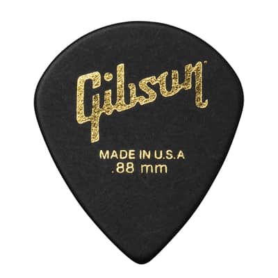 Gibson Modern Black .88mm Guitar Pick 6 Pack image 1