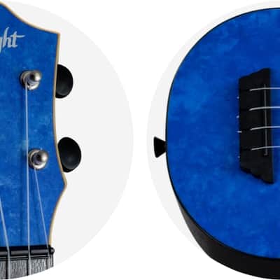 Flight TUS65 Sapphire Soprano Travel Ukulele New - Deep Sapphire Blue image 10
