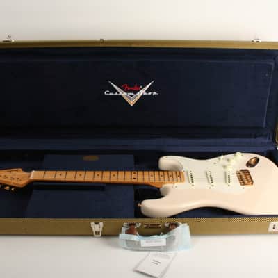 Fender Custom Shop Vintage Custom 1957 Stratocaster NOS Maple Fingerboard Aged White Blonde R139218 image 12