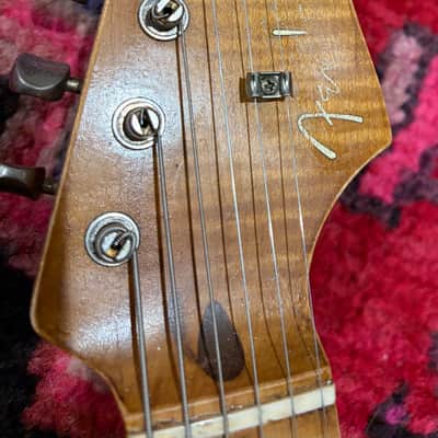 Price to Sell! Stratocaster “1954” replica: Fender American vintage ‘56 ri AVRI body/Klein epic 1954 replica pups/ thick highly figured reliced Musikraft neck/ early 50’s replica pups covers and knobs image 25