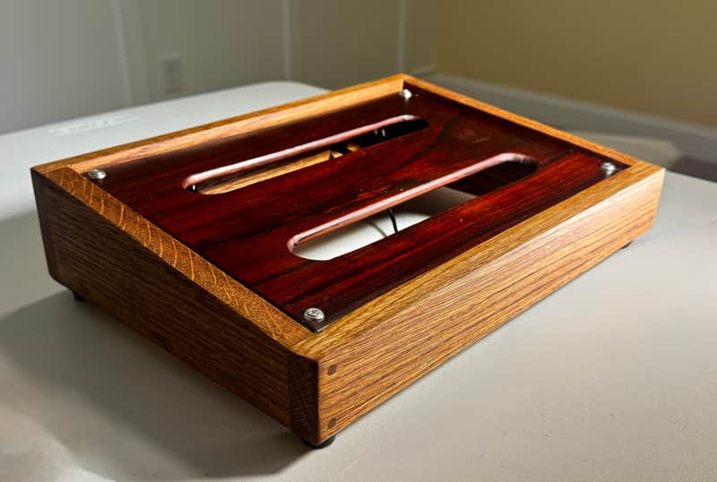Nell Audio Hardwood Pedalboard - 13.5" x 9.5" - I/O inputs + 1/4 Jacks + XLR DI 2026 - Natural image 1