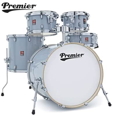 Premier Artist Series 22" 5PC Birch Drum Shell Pack Steel Grey PAB22-5SP1SGL image 1