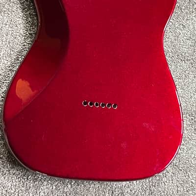 G&L Fullerton ASAT Classic Bluesboy guitar body left handed ruby red metallic image 3