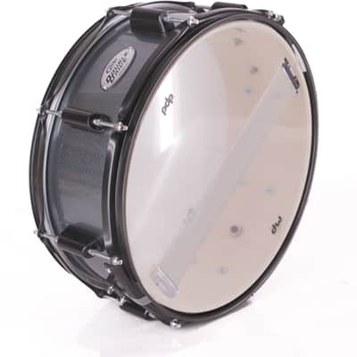 PDP by DW Double Drive 14" x 5" Snare Drum – Gray Metal – Very Good image 1
