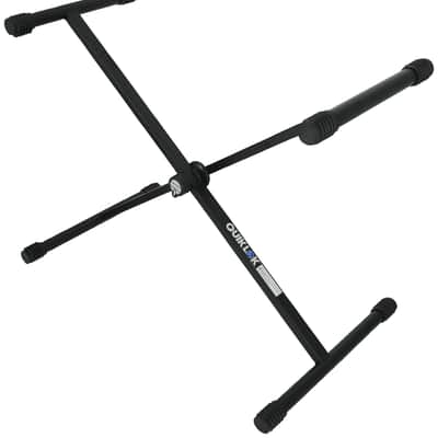 Quik Lok T-10BK Single-Braced Adjustable X-Stand Keyboard Stand in Black image 6
