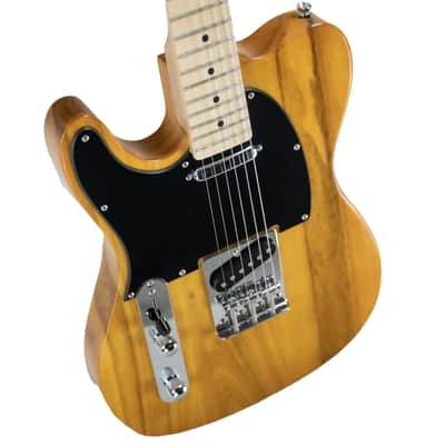 Sawtooth Left-Handed Butterscotch ET Series Electric Guitar w/ Black Pickguard - Includes: Accessories, Amp & Gig Bag image 4