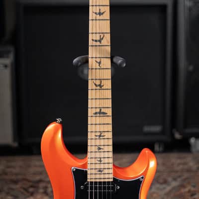 PRS SE NF3 Solid Body Electric Guitar - Metallic Orange with Gig Bag image 4