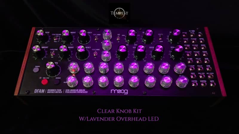 19-Piece Moog-Inspired Aftermarket DFAM Knob Kit New Production - Clear/Aluminum image 1