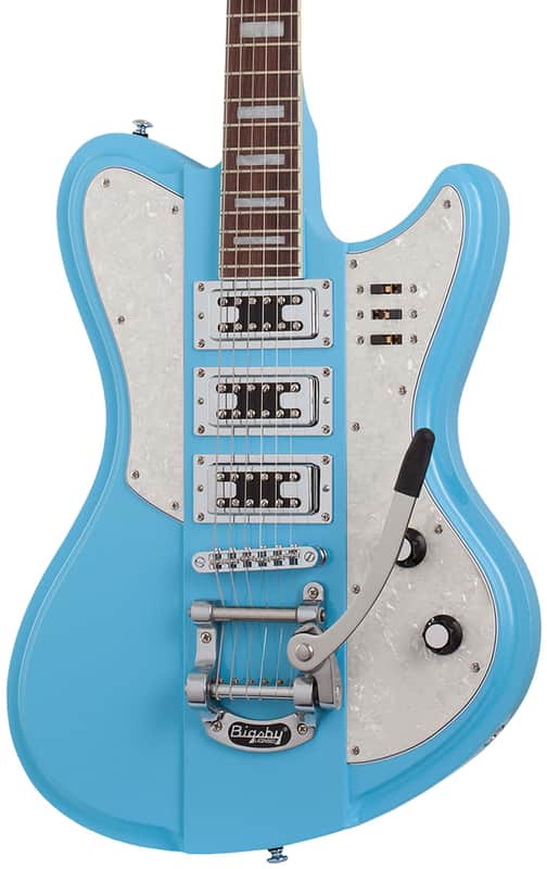 Schecter Ultra-III Electric Guitar. Vintage Blue (VBLU) image 1