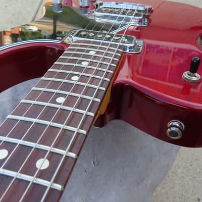 FENDER 1998 TELE-SONIC 1998 CRIMSON RED TRANSPARENT EARLY RUN 1st YEAR near MINT ORIGINAL! image 6