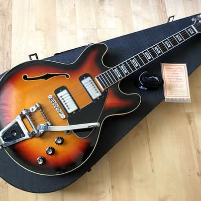 1974 Framus Billy Lorento Semi-acoustic guitar w/HSC and original warranty card - very rare! image 6