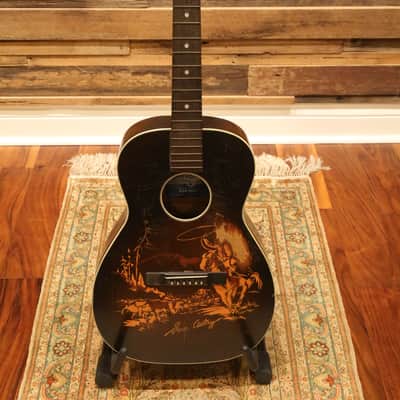 1935 Roundup Supertone Gene Autry Acoustic Guitar with Original Case Worldwide Shipping image 3