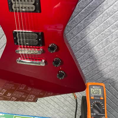 Ibanez DT-200 FR Destroyer CHERRY! Reissue 2005 In USA SkunkWerx Stage Ready SetupFire Red Metallic Vintage Case image 20