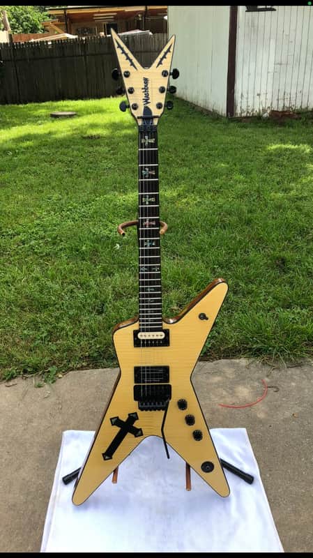 Washburn Dime BSG ‘The Cross’ with original Hardshell case and COA Boogiestreet ‘the cross’ 2005-2006 - Maple flame top image 1