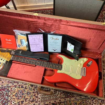Fender Limited Edition Custom Shop 1963 Stratocaster Journeyman Relic RW 2025 - Aged Fiësta Red image 14