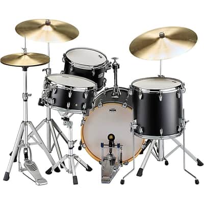 Yamaha Tour Custom Maple 3-Piece Shell Pack With 18" Bass Drum 2024 - Licorice Satin (NEW ARRIVAL) image 2