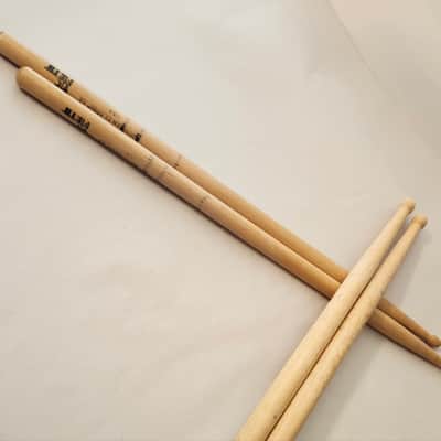 Vic Firth American Classic 5A Hickory Wood Tip Drum Sticks -PLUS Zildjian ROCK Sticks image 5