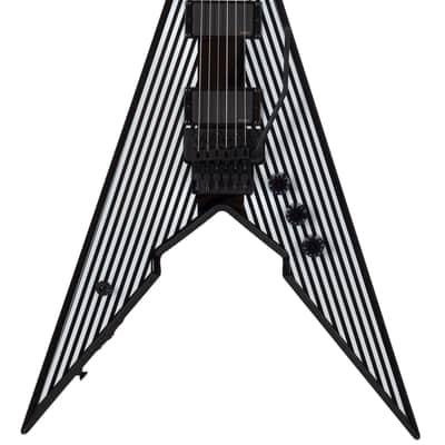 Wylde Audio Viking V Pinstripe FR Floyd Rose  Zakk Wylde V Shape Electric Guitar image 2