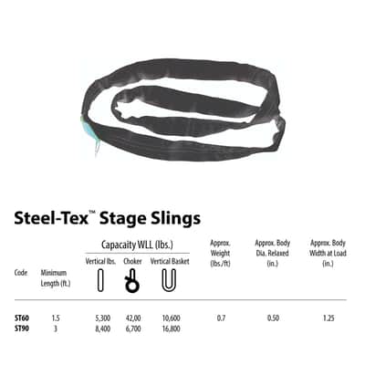 ProX XT-SLINGR06 6 FT SpanSet SteelTex Round Stage Sling image 5