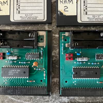 Vintage Casio CZ Synth Lot: RA-3 and 4x EZCZ cartridges image 5