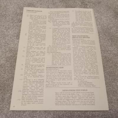 Vintage 1979 Fender Rhodes Service Center Dealer Newsletter! Rare, Original Case Candy, Paperwork! image 5