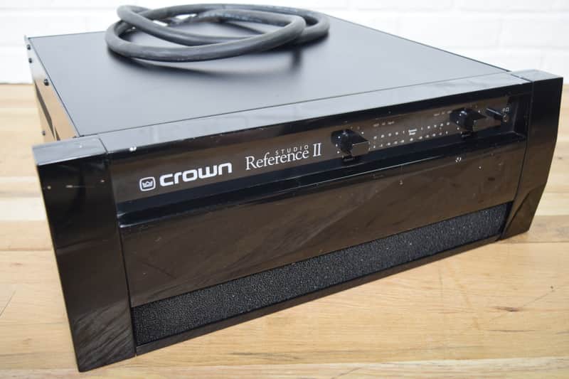 Crown Studio Reference II stereo power amplifier Excellent!-used amp for sale image 1