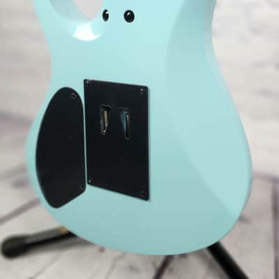 Balaguer Select Diablo Retro 27 6 String Electric Guitar Gloss Cerulean Blue Floyd image 8