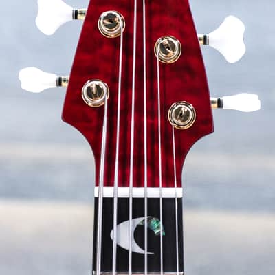 Yamaha TRBJP2 John Patitucci Signature Translucent Dark Red Electric Bass w/Case image 5