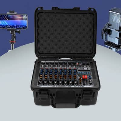 8-Channel Bluetooth Live Studio Audio Mixer – USB Mixing Console with Phantom Power & DSP image 6